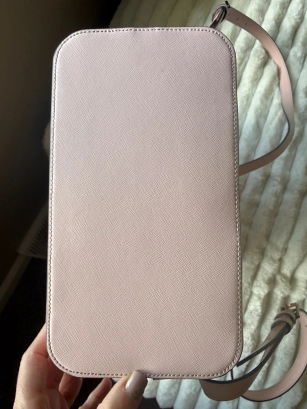 Kate Spade Pale Pink Saffiano Leather Backpack Excellent Condition - Picture 6 of 9